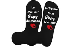 CRAHALEN Chaussettes Humour Pour Maman Papa Papy Mamie,Cadeau Papa,Cadeau Fete Des Peres,Cadeau Collegue De Travail Femme,Cadeau Collegue