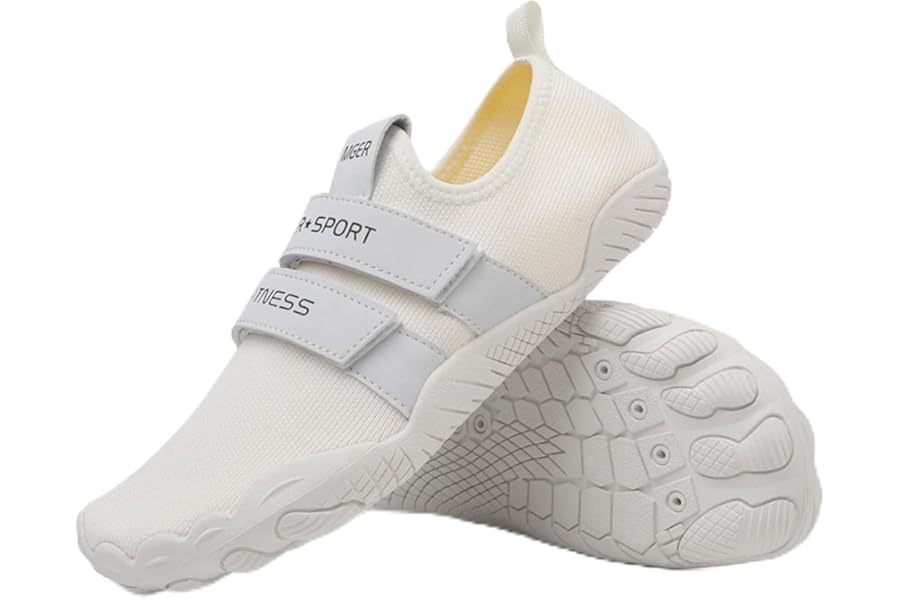 Deadlift Shoes Men Women,Weightlifting Squat Shoes,Fitness,Comfortable Sweat-Wicking,Double Self-Adhesive Design,for Running,Walking,for Indoor Gym White