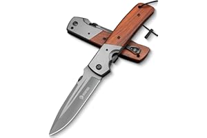 ‎NEDFOSS NedFoss Knife Outdoor Folding Knife DA52, Outdoor Folding Knife Survival Knife One Hand Knife Sharp Stainless Steel Blade Survival Knife Good One Hand Knife Belt Knife Camping Knife (DA52)