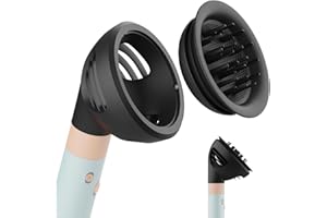 ‎MMOBIEL Wave Curl Dyfuzor do Dyson Airwrap by MMOBIEL – Kompatybilny Dyfuzor HS01 HS05 HS08 – Podwójny Przepływ Powietrza i Tryby Dyfuzji dla Zdefiniowanych Loków, Objętości i Fal – Szary