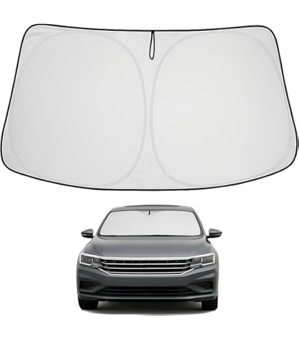 Car Foldable Windshield Sun Shade Visor Custom For Volkswagen VW Passat 2012-22 - View #8