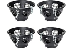 ‎DIVCHI DIVCHI Hängeampel, 35,6 cm, für drinnen und draußen, Balkon, Terrasse, 4 Stück