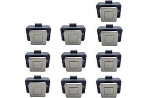 MTSmart RV Metall Druckknopf Schrank Schlösser, Quadratischer RV Schrank Schlösser für Wohnmobile, Wohnwagen, Boote, Yachten, Marine,Wohnmobile Schrank Schlösser Schlüssellose (Nickel 10PC)