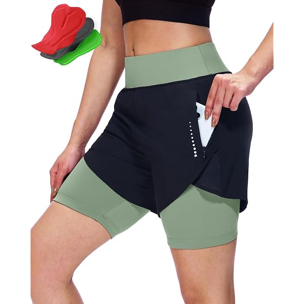 thumbnail image 2 of WOSAWE Women's Padded Cycling Shorts – Comfort Bike Briefs Underwear, Black, Summer Activewear 2 of 6