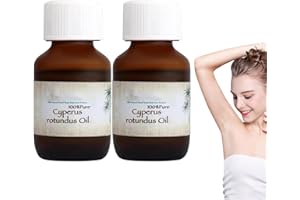 LERYVEO 2 Stück Cyperus Rotundus Oil | 120 Ml Reines Cyperus Oil Silky Haarentferner | Ätherische Öle Cyperus Zur Haarentfernung | Reifes Cyperus Rotundus-Öl Zur Reduzierung Des Körperhaarwachstums