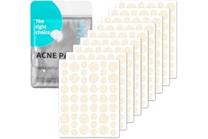 YSWOVUO 480 Stück Pimple Patch, unsichtbare Sternenpickel natürliche Hydrokolloid, Pflaster für Pickel mit Teebaumöl Salicylsäure, Akne, saugfähig, wasserdicht und atmungsaktiv