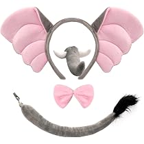 UILYNIU 4 Pcs Accessoires Costume de Loup Oreilles et Queue Furry Halloween Costume Enfant Adultes Cosplay
