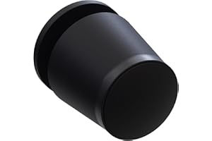 DIWARO® Rolladenstopper | 20 mm | Farbe dunkelbraun, grau, hellbraun, hellgrau, schwarz, weiß | mit Verschlusskappe und Schraube | für Endleiste, Endschiene | Rolladenpanzer (schwarz)