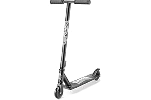 Xootz Phantom Stunt Scooter, Adult and Kids Kick Scooter, Freestyle, T Bar Scooter, Black