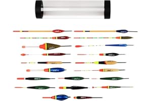 Zite Fishing Allround - Juego de flotadores y flotadores para pesca (20 unidades, incluye tubo de flotador)