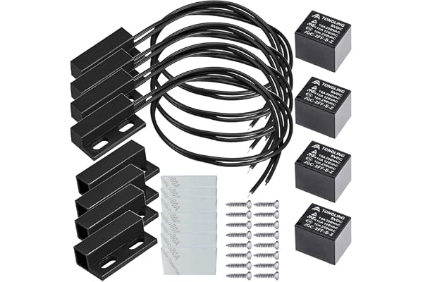 Gebildet 5V/12V/24V/230V NC NO Magnetic Reed Switch Kit Dörrlarm Fönster Säkerhet/Magnetisk Dörrbrytare/Magnetisk Kontaktbryt