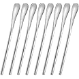 luvtree Set of 8 Stainless Steel 304 Reusable Mixing Spoons - 12.8 cm, Ideal for Stirring Coffee, Cocktails, Milk, Ice Cream, Juice, and Other Beverages - Perfect for Kitchen, Bar, and Party Use