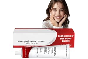 CUOFOL Thermoplastic De/nture Adhesive,Strong Hold Den/ture Adhesive Cream,Invisible Denture Reliner,Dental Adh/esive for Dentures,False Teeth Silicone Reline Kit for teeth Repair,for Upper &Lower Dentures