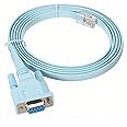 JSM FITNESS RS232 to RJ-45 Console Cable for Cisco, HP, Fortigate, Router and Switches - DB9 Console Cable for Configuration of Network Devices, 1.8 m Long, Works with Linux, Windows, Mac