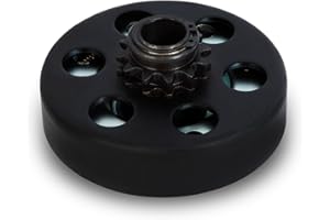 EBERTH Sprzęgło odśrodkowe na wał 20mm Ø, Sprzęgło zębate do łańcucha typu 35#, Sprzęgło zębate, Sprzęgło odśrodkowe 12 zębów #35, Go Kart, Pocket Bike, Quad, Motocykl, Dirt Bike, Wysokość 56 mm