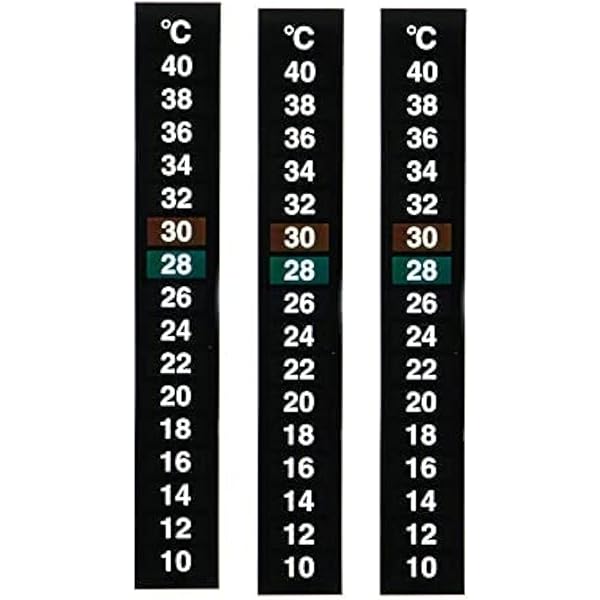 Termometri Adesivi Per Acquario - 6 Pezzi, Range 18-36°C, Diametro 5 Cm - Foto 11