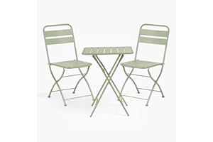 SKLUM Ensemble avec Une Table Pliante (60X60 cm) & 2 Chaises Pliantes Janti Iceberg