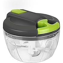 Gearmax Edelstahl Zwiebelschneider - Knoblauchschneider & Gemüsehobel 9x21cm