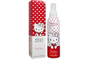 Hello Kitty Children Eau de Cologne Natural Perfume Spray, Vegan and Dermatologically tested Body Spray for Kids - Safe Daily Fragrance Gift, 200ml