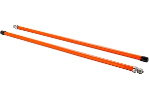 BLACK BOAR Camco ATV/UTV Snow Plow Marker Kit | Features a High Visible Florescent Orange Color & Designed with High-Density Polyethylene with Flexible Vinyl End Caps | 18-Inches (66029)