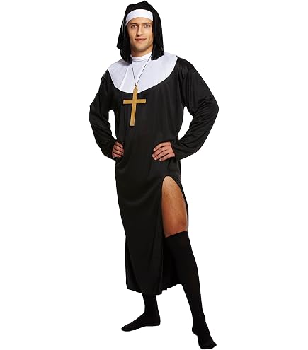 Vikar-Kostüm Für Erwachsene – Inkl. Robe & Schal, Größe L, Für Faschings- & Halloween-Partys