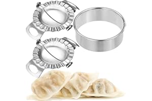 dumpling maker ustensile de cuisine inox gyoza machine moule a chausson ravilo la machine à boulettes ravioli machine appareil cuisine moule best mom (3 acier inoxydable)