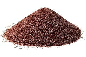 Garnet Abrasivo 80 Mesh, 25Kg - Sabbia per sabbiatrice, Durezza Mohs 6-7 - Riutilizzabile 6-8 Volte per Metallo, Legno, Vetro e taglio a getto d'acqua - LordsWorld