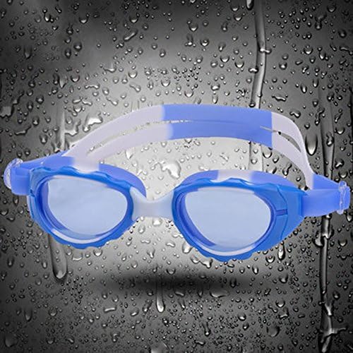 LE Children's swimming goggles waterproof and anti-fog is not eye-catching swimming equipment boys and girls flat swimming goggles,C