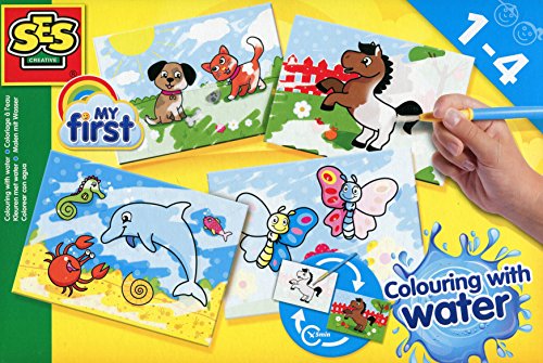 SES 14421 - Malen mit Wasser My First, Kinder Bastelset, Verschiedene Spielwaren