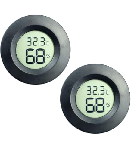 Produktbild von ULTECHNOVO Digitales Auto-Thermometer Mit Uhr – Selbstklebend, Innen- & Außenmessung, Ultradünn, Für Fahrzeuge & Kühlschränke