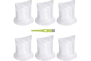 GINESKER 6 Stück Filter für Vorwerk Kobold VC100 VC 100 Schmutzfilter Ersatzfilter Zubehör für Vorwerk Akku Staubsauger