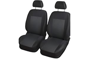 IVATECH Housses de sieges universelles, Housse Couverture Couvre Sieges Noir Gris