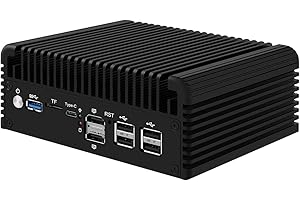 Micro Firewall Appliance, Mini PC, VPN, Router PC, Intel Core I3 N305, HUNSN RJ46, 6 x 2.5GbE I226-V, 2 x HDMI2.1, TF, Type-C, Barebone, NO RAM, NO Storage, NO System