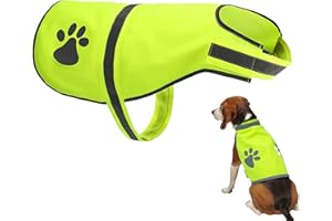 ZEACCT Sicherheitsweste Pet Hunde, Hunde Sicherheitsweste, Hundeweste hohe Sichtbarkeit, Pet Hunde Warnwesten, Hundeweste Reflektierend, Hält den Hund Sichtbar, Sicher vor Autos & Jagtunfällen
