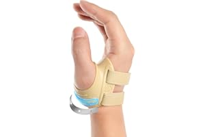 FORTEMOTUS Férula Ortopédica para Pulgar Derecho, Alivio del Dolor por Osteoartritis de Articulación del Pulgar en Silla de Montar, Artritis (Color Piel, L, 23-26 cm)