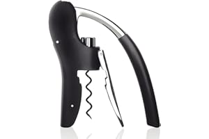 Blomus Sacacorchos LEVERMAN Pro, Negro/Plateado, 3x15,3x12 cm