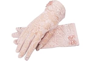 Zinsale Donne Pizzo Guida Protezione solare Guanti da esterno Protezione UV Guanti touchscreen