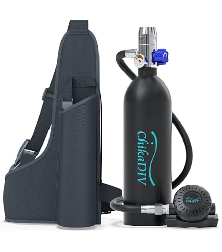Bouteille De Plongée 5L – 200 Bar – Faber – Date 2021 – Acier – Robinet Et Culot Inclus