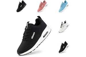 HITMARS Basket Femme Chaussure De Course Sneakers Mode Respirante Chaussures De Sport Running Casual Fitness Gym Jogging Outdoor Noir Blanc Bleu Rose EU 36-42