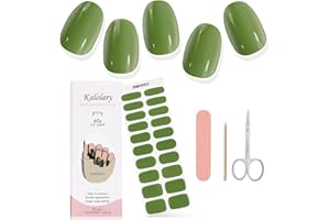 Kalolary Strisce di Decalcomanie, Strisce per Smalto Gel per Unghie Adesivi per Smalto per Unghie Full Wraps con Lima e Stick Forbici (Richiede Lampada UV/LED)-3