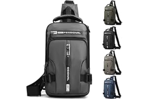 AYGCI Petto Borsa Crossbody Zaino Spalla Monospalla Uomo Sling Bag Zaino Borsello a Tracolla con porta di ricarica USB Zainetto Piccolo Zaino Monospalla Ragazza per Trekking Ciclismo Viaggio Sports