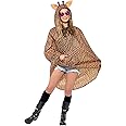 Smiffys Unisex Party Poncho with Drawstring Bag