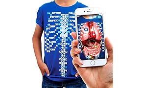 Curiscope Virtuali-Tee | Educational Augmented Reality T-Shirt | STEM Toy Ages 3 and Up