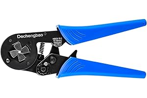 Ferrule Crimping Tool, Dechengbao 16-4 Square Jaw Wire Crimping Pliers AWG 30-5 (0.08-16mm²) Ferrule Terminals Crimper,Ratchet Crimping Tools