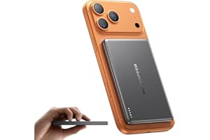 MOVE SPEED Magsafe Powerbank Magsafe Powerbank Slim 5000mAh Magnetische Power Bank USB C 18W Wireless Mini Powerbank Metallgehäuse-Design Kompatibel mit iPhone 17/16/15/14/13/Galaxy(2025 Space Grau)