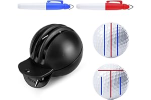 BAOQIFONG Golfball Liner, Golfball Zeichnung Ausrichtungs Schablonen Markierungs Werkzeug mit Stift Zusatzgerät Setzt grafische Markierungen Linie, Markieren, Ausrichten, Putting-Werkzeug für Golf Zubehör