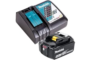 Makita DC 18 RC battery quick charger + Makita BL 1850 - 18 V 5.0 Ah Li-Ion battery