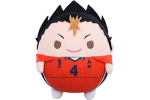 Funhoo Anime Muñeco de Peluche Figuras Juguete Shoyo Hinata Kozume Kenma Kotaro Bokuto Suave Plushie Decoración Niños Regalos de cumpleaños Accesorios de Halloween (20 cm, Yu Nishinoya)