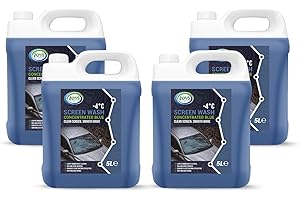 JOVS Screenwash 4 x 5 Litre - Screen Wash 20L for Cars, Windscreen - Concentrate & Effective to -4°C - Car Screen Washer Fluid & Windscreen Cleaner.