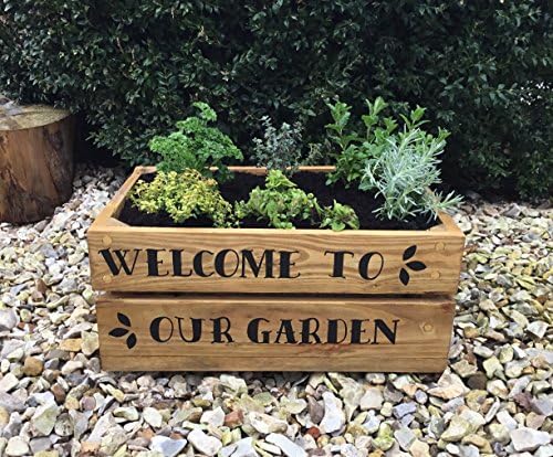 Dreamy Homes Medium apple crate garden planter- box- crate